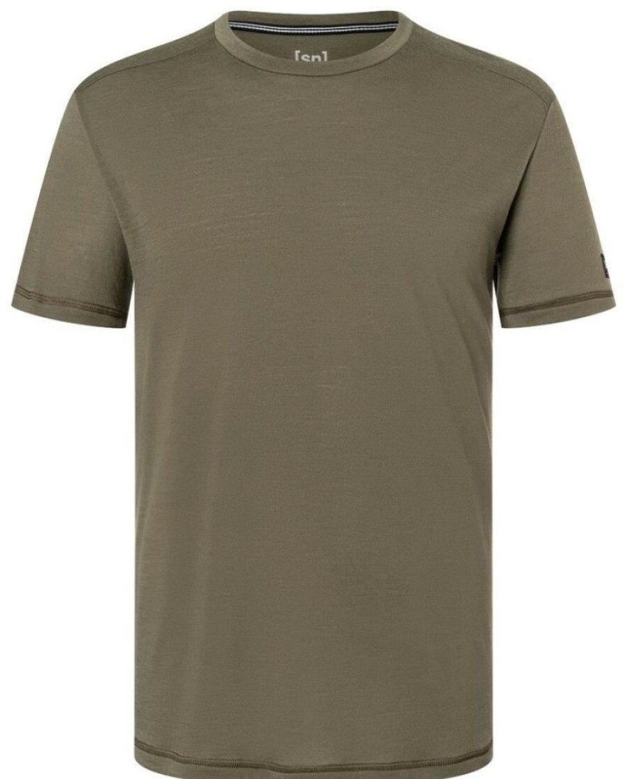 Clothing * | Essential Short Sleeves Super Natural Stone Grey