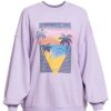 Clothing * | Take Your Place Sweater Women'S Roxy Purple Rose