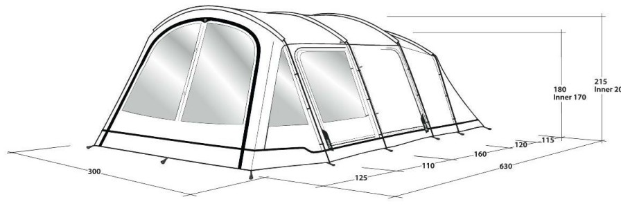 Equipment * | Yosemite Lake 4Tc Dark Leaf Outwell