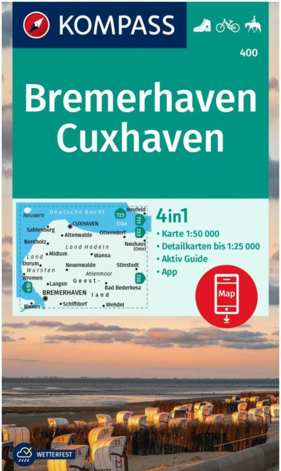 Books * | Walking Guide 400 Bremerhaven, Cuxhaven Kompass