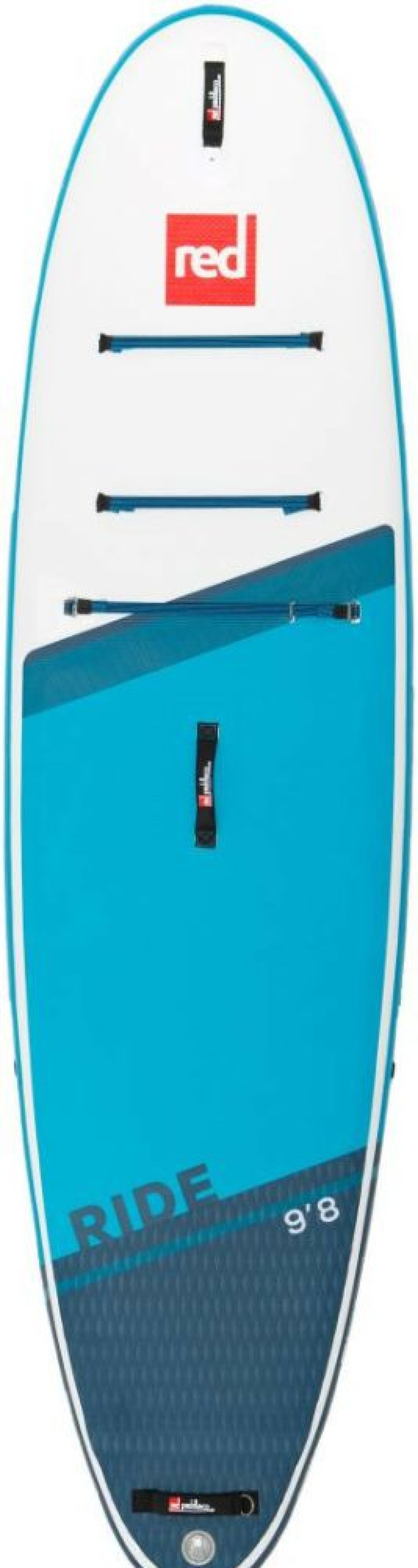 Canoe & Water * | 9'8 Ride Msl Inflatable Sup White-Blue-Dark Blue Red Paddle Co