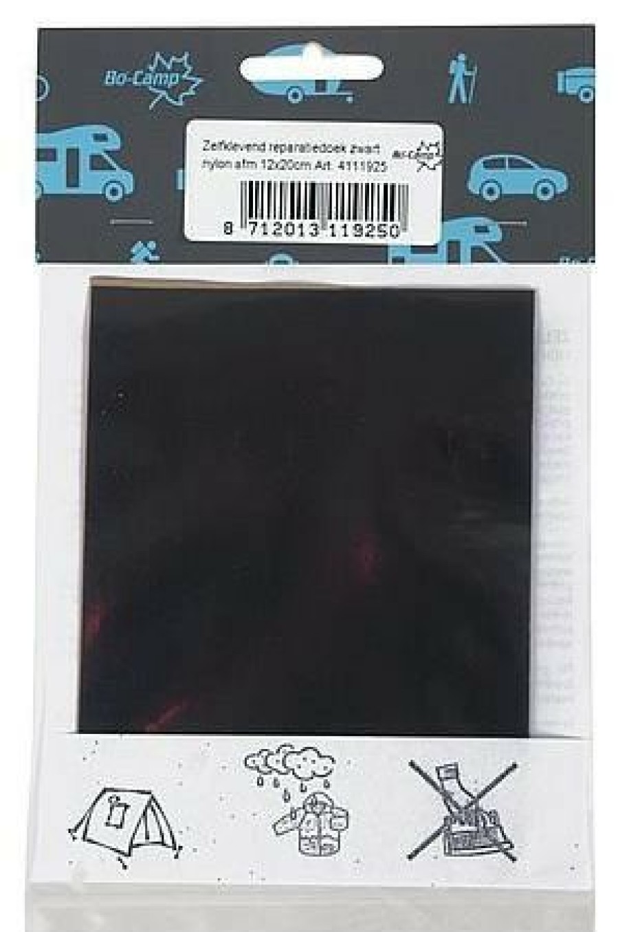 Equipment * | Self Adhesive Repair Cloth Black Bo-Camp