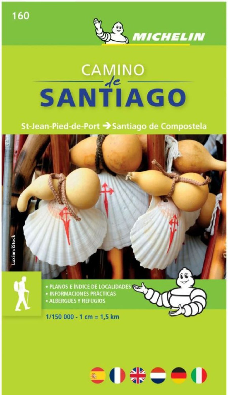 Books * | Road Map Geographical Map 160 Camino De Santiago Michelin