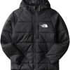 Clothing * | Reversible Perrito Jacket The North Face Tnf Black-Tnf Black Tnf Tossed Around Logo Print