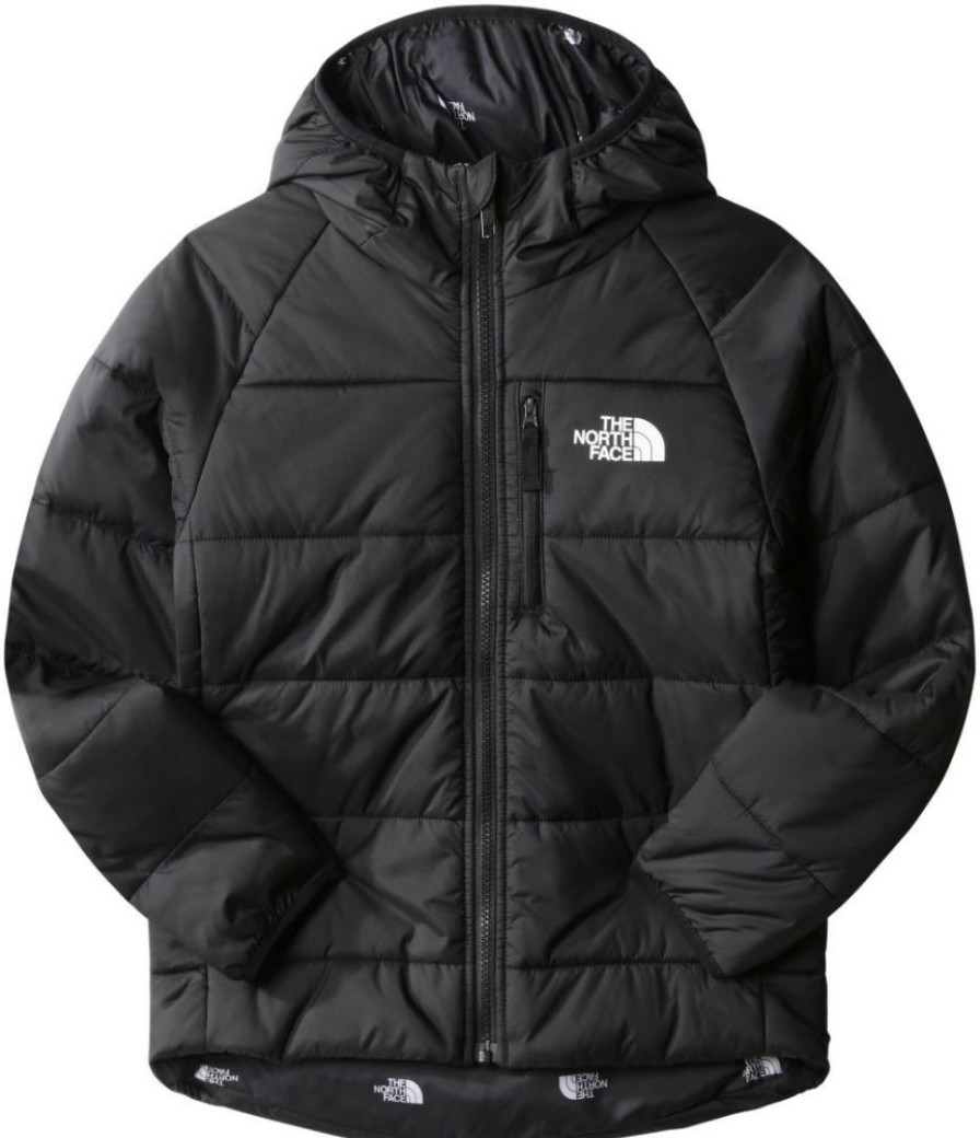 Clothing * | Reversible Perrito Jacket The North Face Tnf Black-Tnf Black Tnf Tossed Around Logo Print