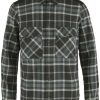 Clothing * | Ovik Twill Shirt Fjallraven Black-Fog