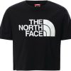 Clothing * | Easy Cropped Short Sleeve Tee The North Face Tnf Black