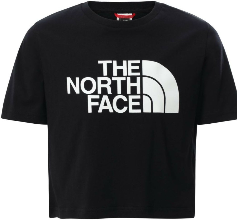 Clothing * | Easy Cropped Short Sleeve Tee The North Face Tnf Black