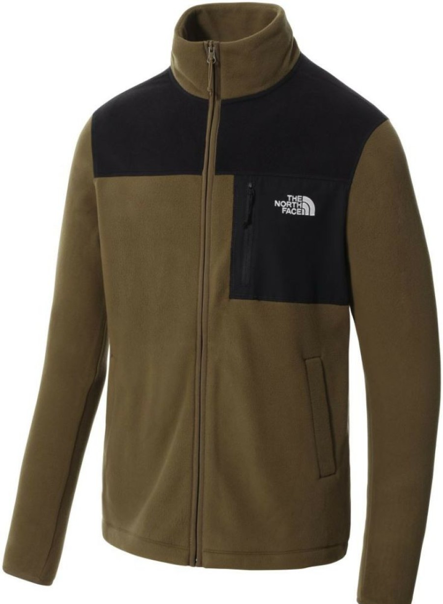 Clothing * | Homesafe Full Zip Fleece Men'S The North Face Military Olive-Tnf Black