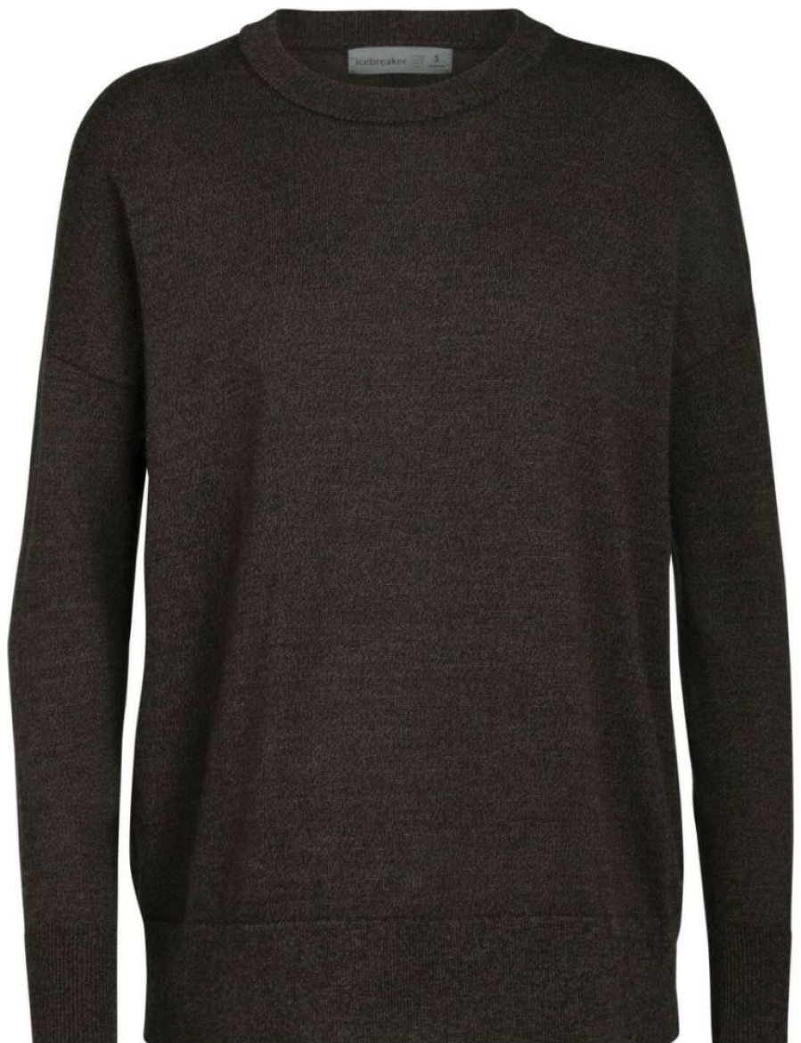 Clothing * | Shearer Crewe Sweater Womens Icebreaker Peat Heather