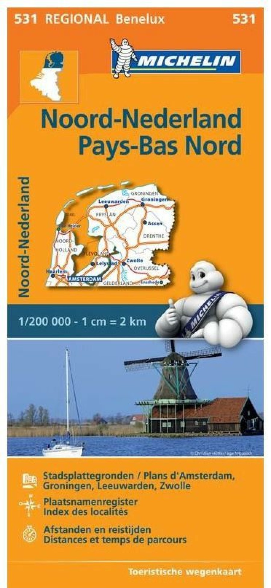 Books * | Road Map Geographical Map 531 The Netherlands North Michelin