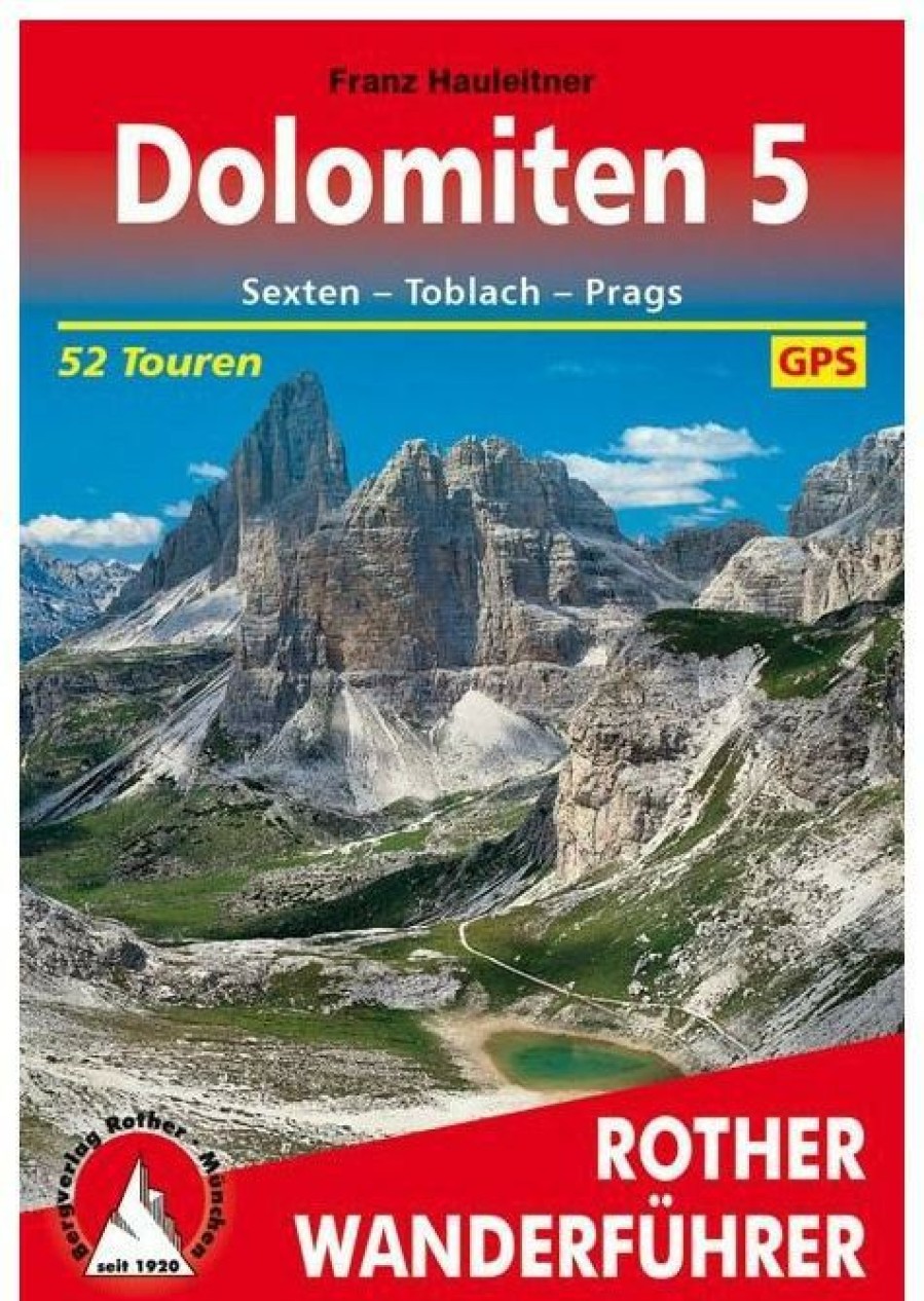 Books * | Dolomites 5 Sexten-Toblach-Prags Walking Guide 52T Rother