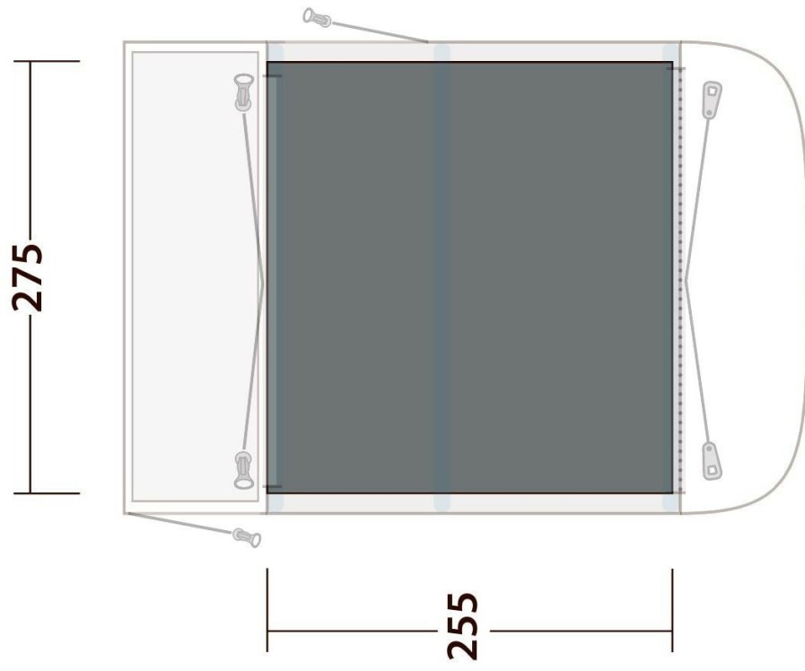 Equipment * | Newburg 260 Flat Woven Carpet Outwell Grey